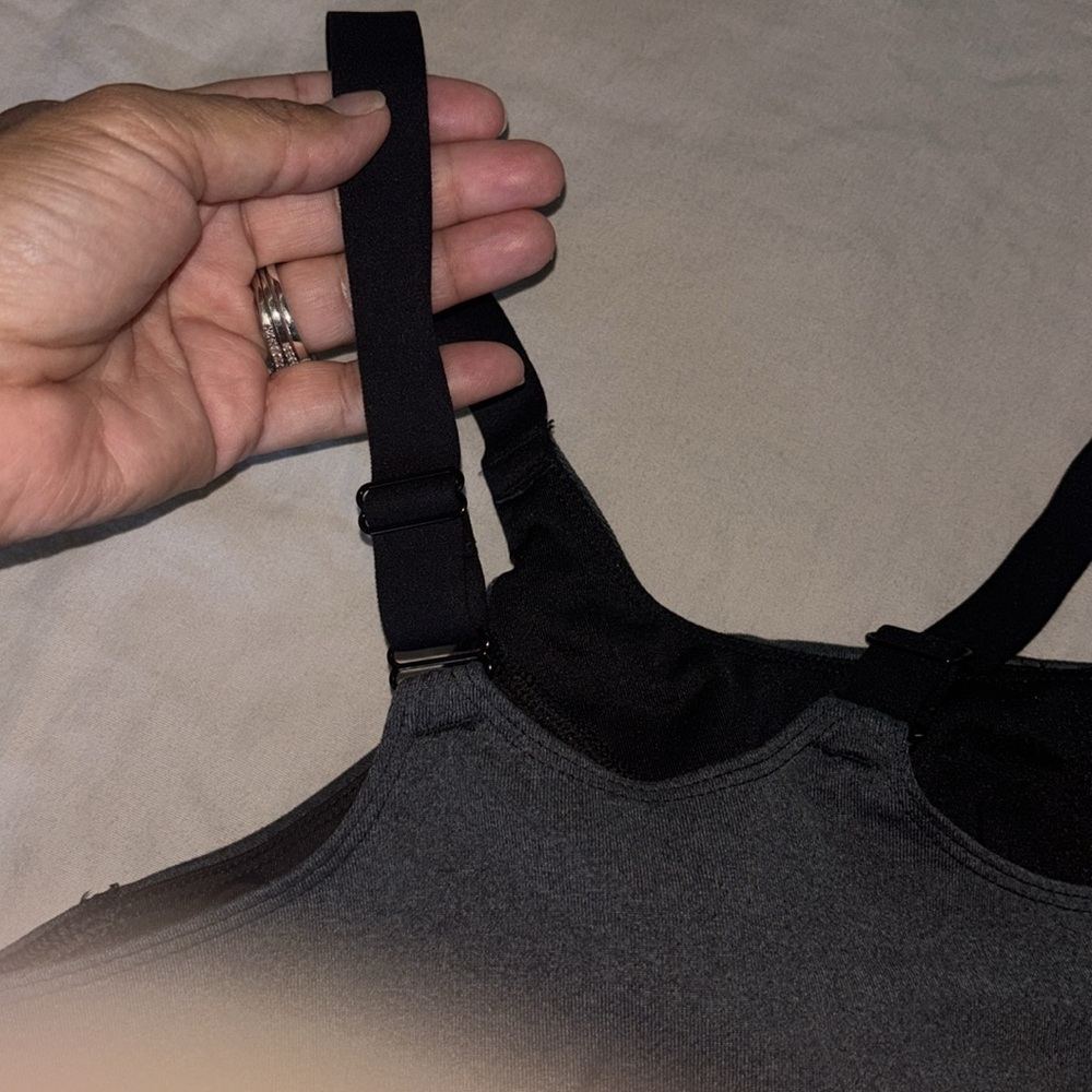 All in Motion Dark Gray Sports Bra -XXL - Picture 7 of 8